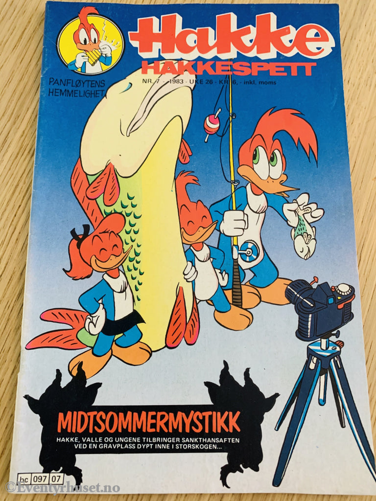 Hakke Hakkespett. 7/1983. Tegneserieblad