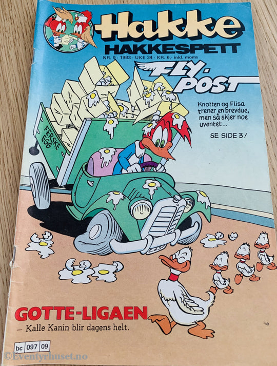 Hakke Hakkespett. 09/1983. Tegneserieblad