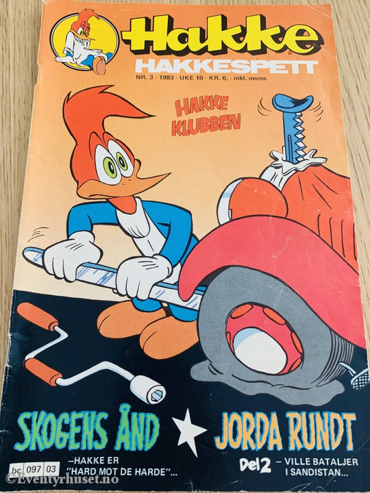 Hakke Hakkespett. 03/1983. Tegneserieblad