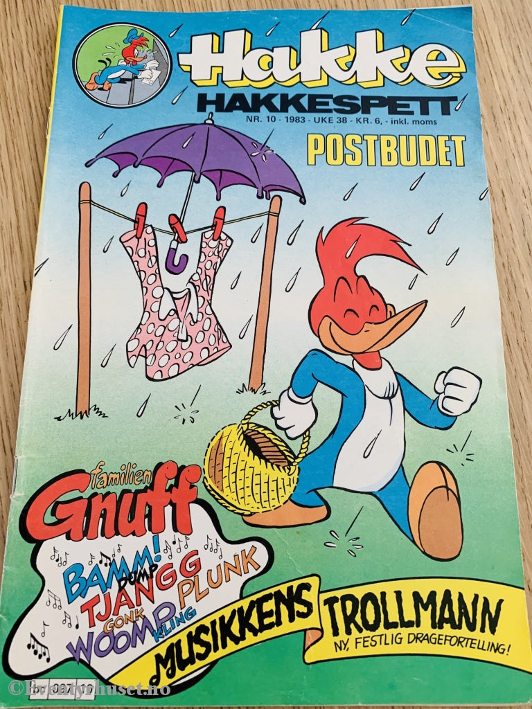 Hakke Hakkespett. 10/1983. Tegneserieblad