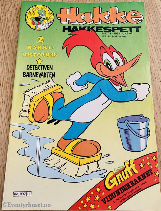 Hakke Hakkespett. 11/1983. Tegneserieblad