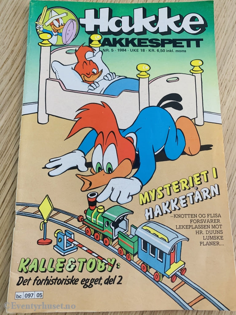 Hakke Hakkespett. 5/1984. Tegneserieblad