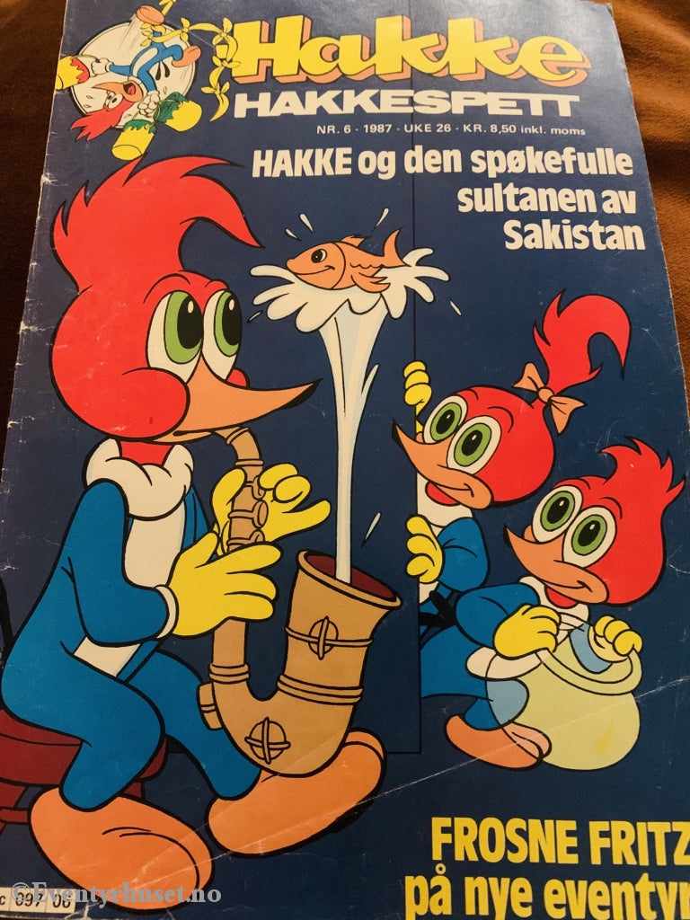Hakke Hakkespett. 1987/06. Tegneserieblad