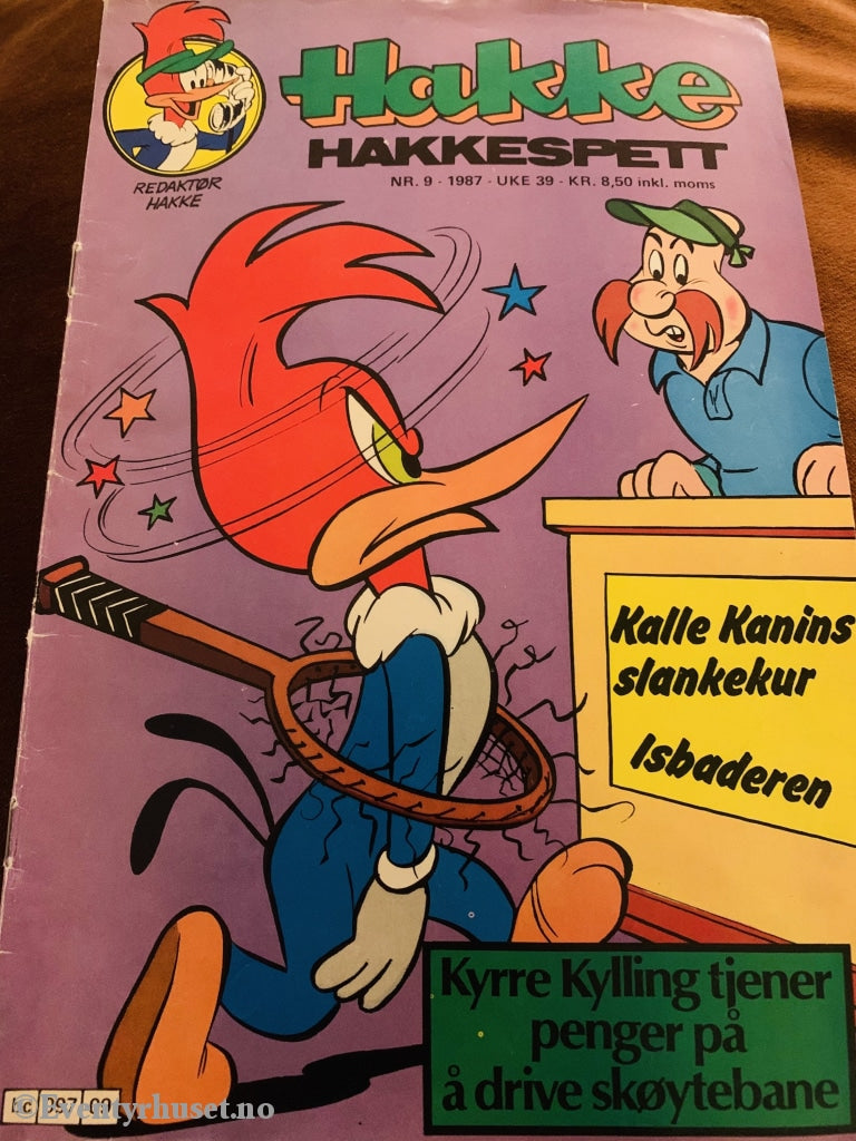 Hakke Hakkespett. 1987/09. Tegneserieblad