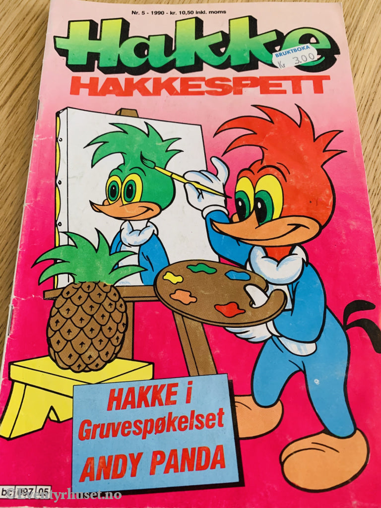 Hakke Hakkespett. 1990/05. Tegneserieblad