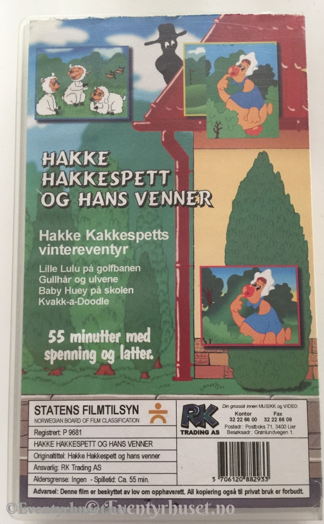 Hakke Hakkespett Og Vennene Hans. Vintereventyr. Vhs. Vhs