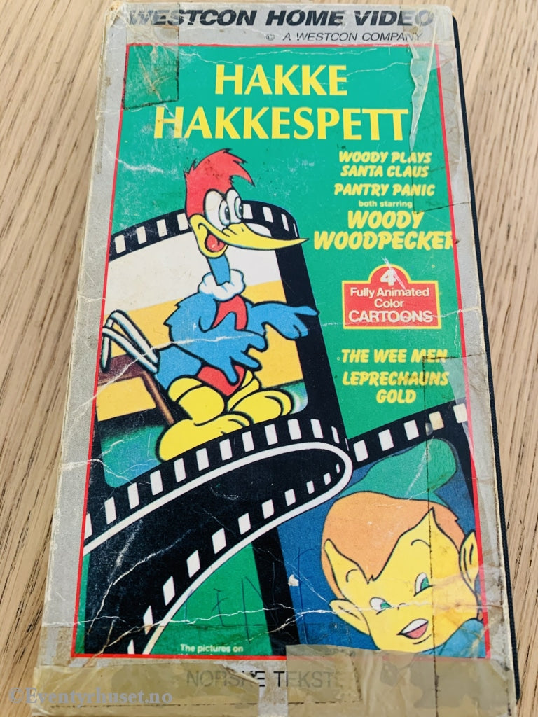 Hakke Hakkespett / The Wee Men Leprechauns Gold. Vhs Slipcase.