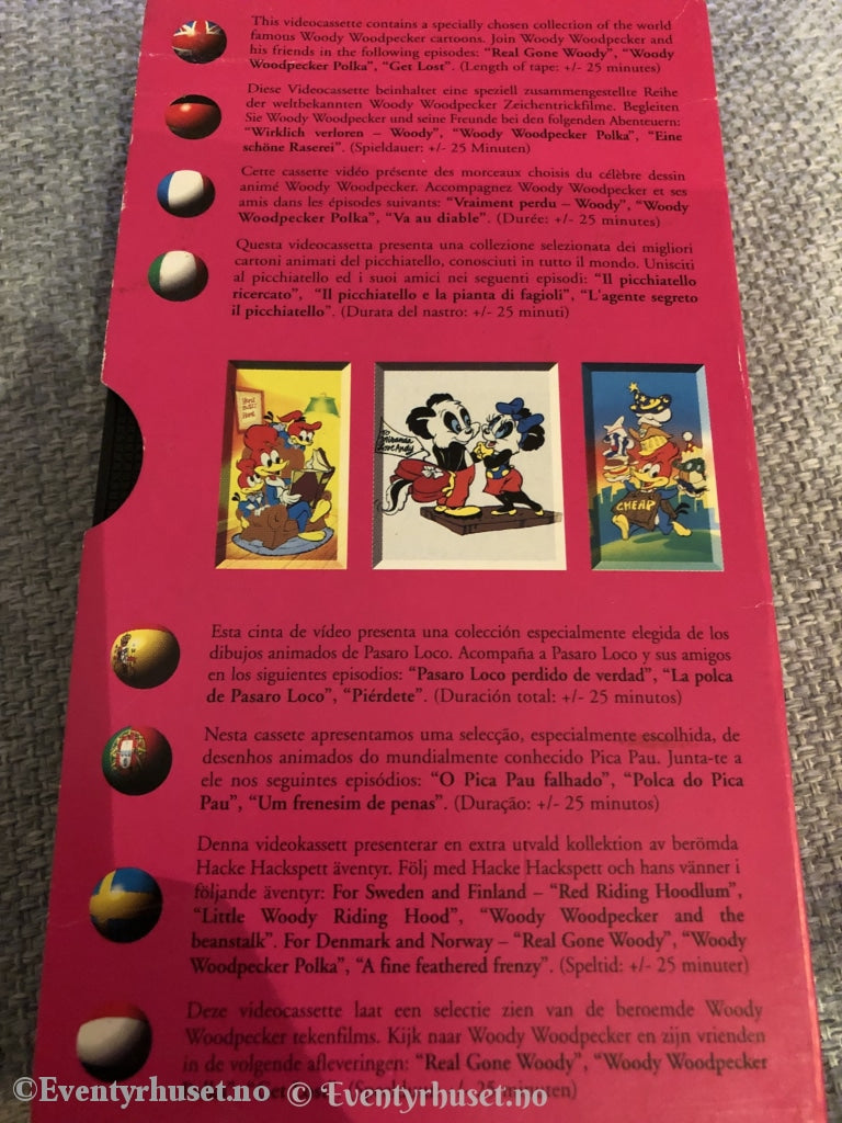 Hakke Hakkespett / Woody Woodpecker. Vhs. Slipcase. Vhs