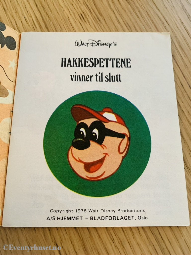 Hakkespettene Vinner Til Slutt (Disneys Minni Bøker 26). 1976. Fortelling