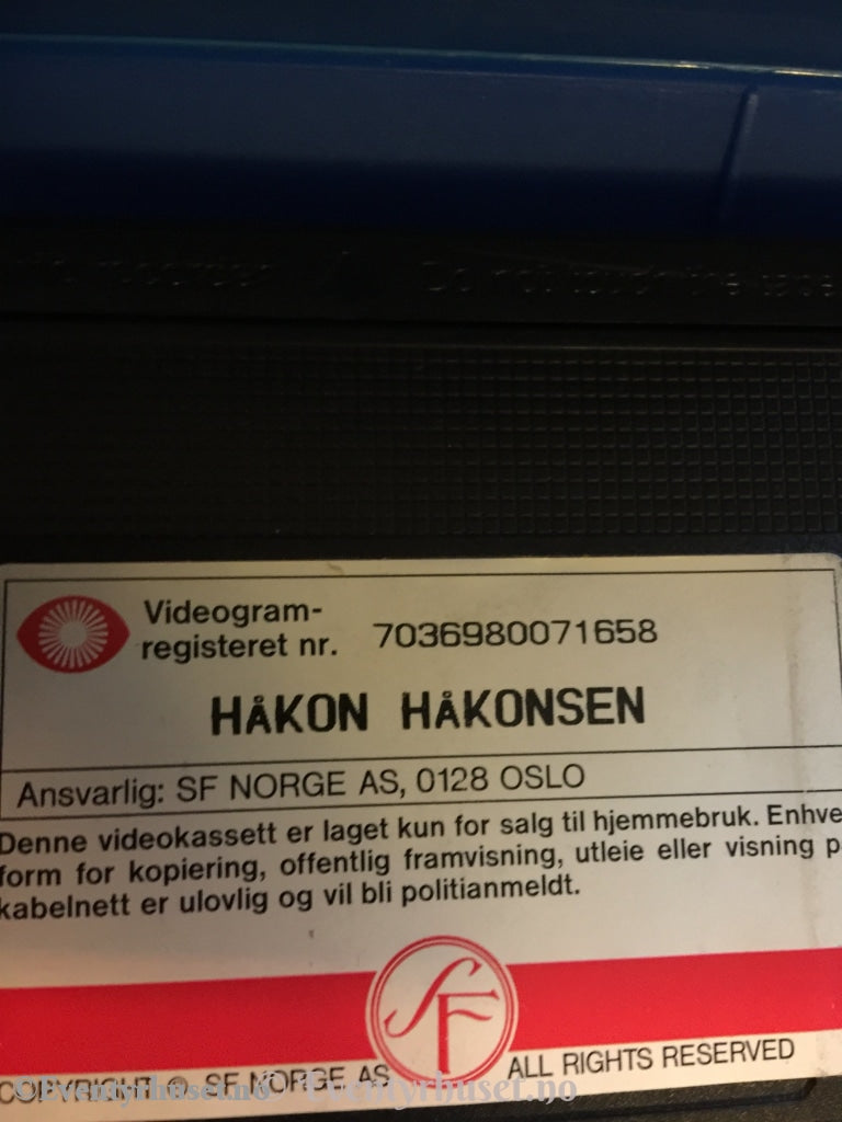 Håkon Håkonsen. 1990. Vhs. Vhs