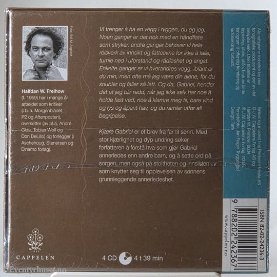 Halfdan W. Freihow (2006). Kjære Gabriel. Lydbok på CD. Ny i plast!