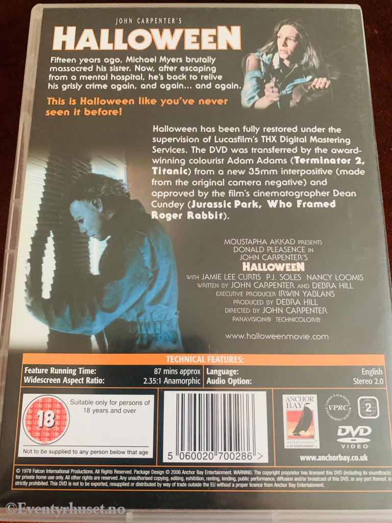 Halloween. 1978. Dvd. Dvd