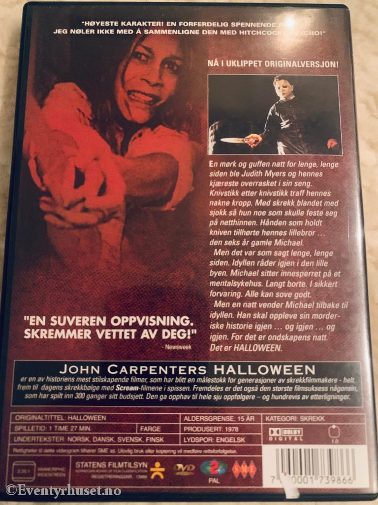 Halloween. 1978. Dvd. Dvd