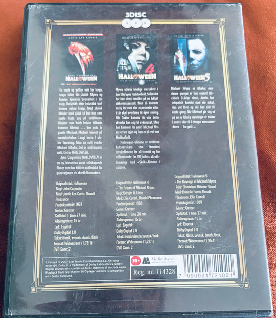 Halloween (3 Disc). DVD samleboks.