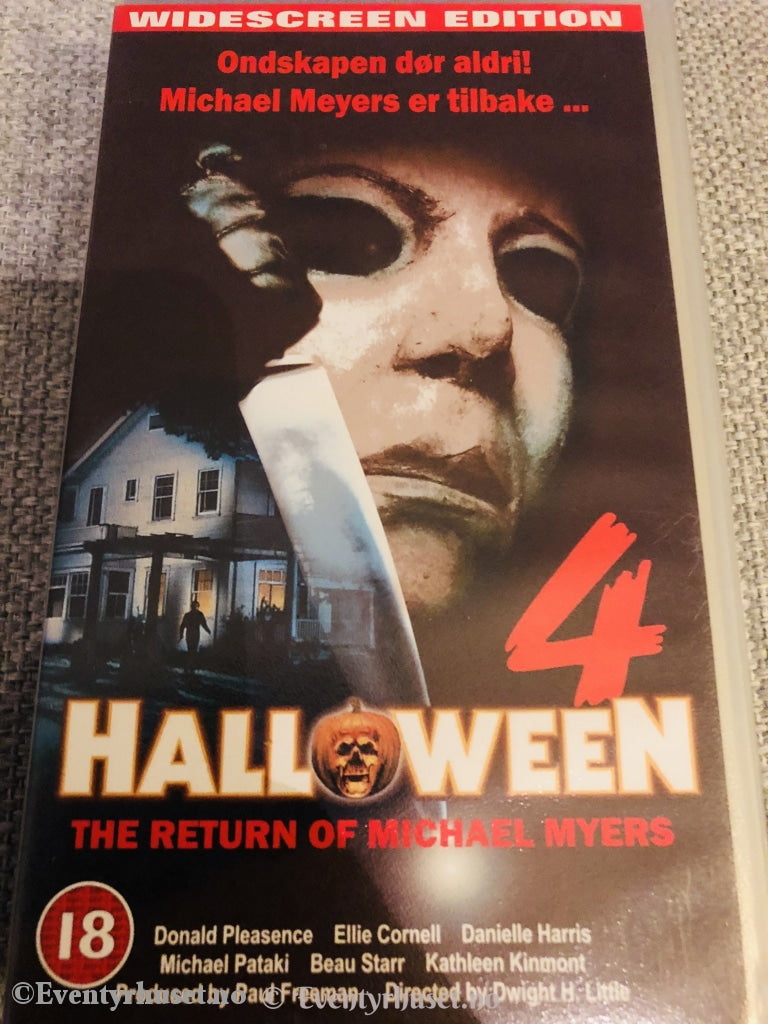 Halloween 4. The Return Of Michael Myers. 1988. Vhs. Vhs