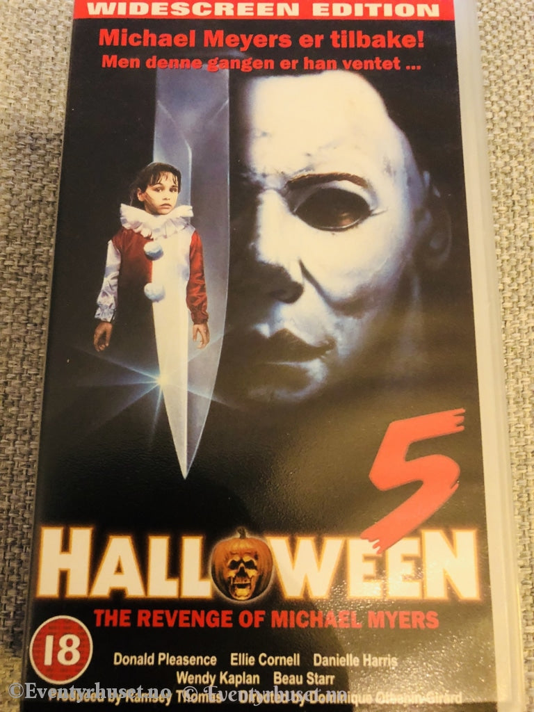 Halloween 5. The Revenge Of Michael Myers. 1989. Vhs. Vhs