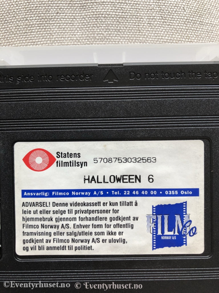 Halloween 6. 1995. Vhs. Vhs