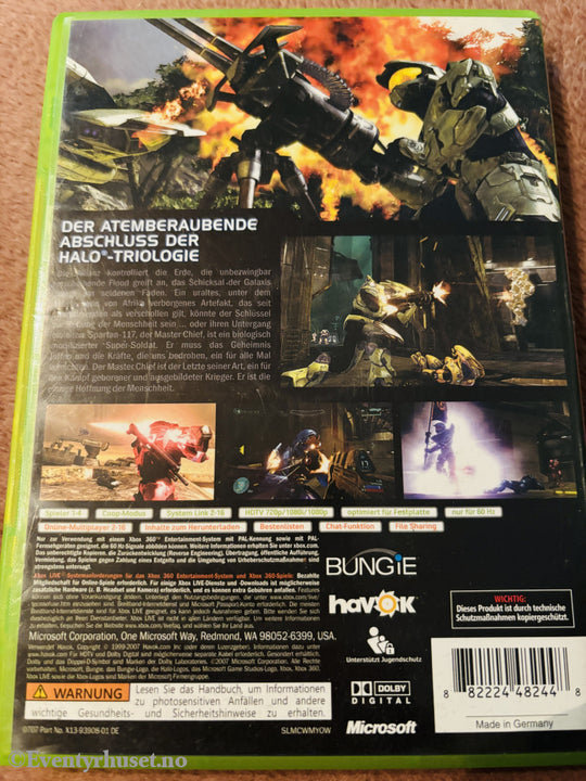 Halo 3 (tysk utgave). Xbox 360.