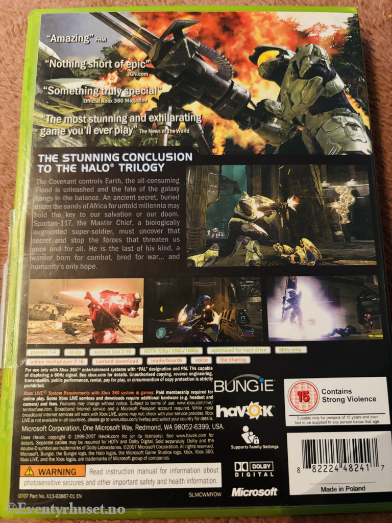 Halo 3. Xbox 360.