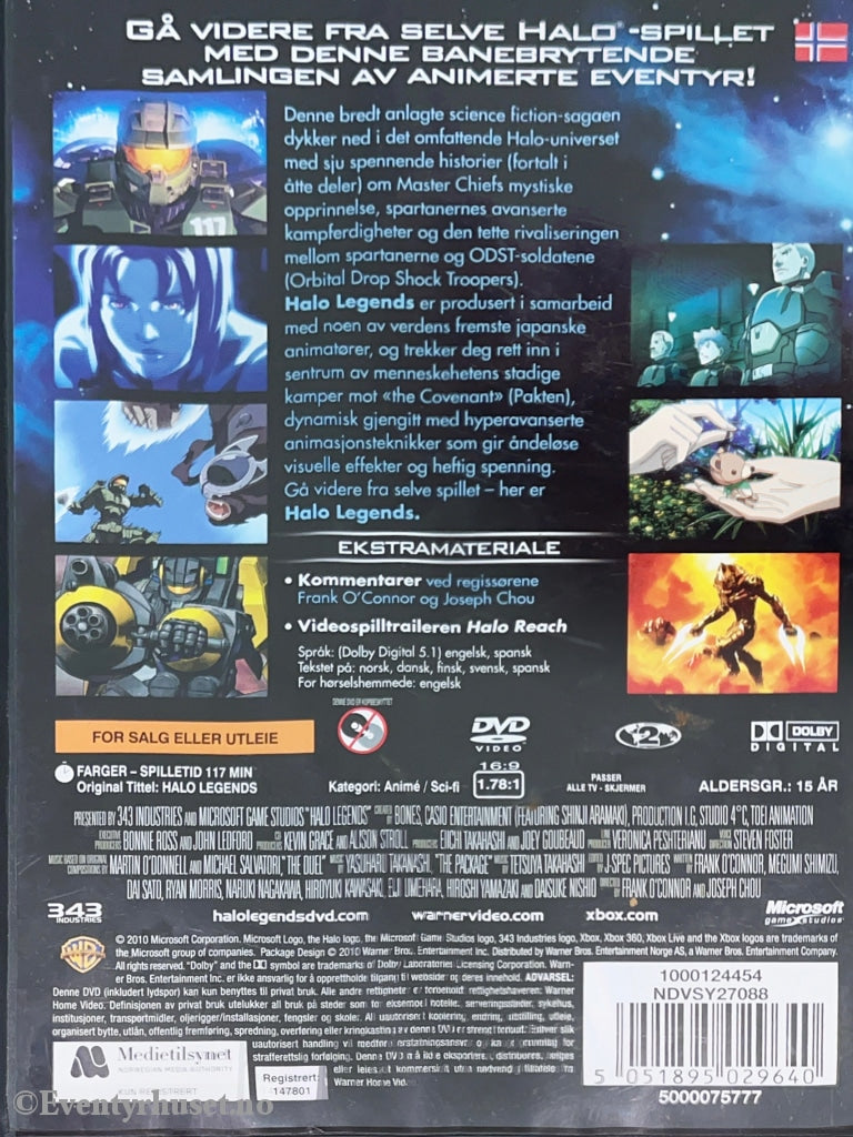 Halo Legends. 2010. Dvd. Dvd