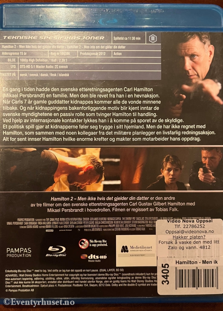 Hamilton 2. Blu-Ray Leiefilm. Disc