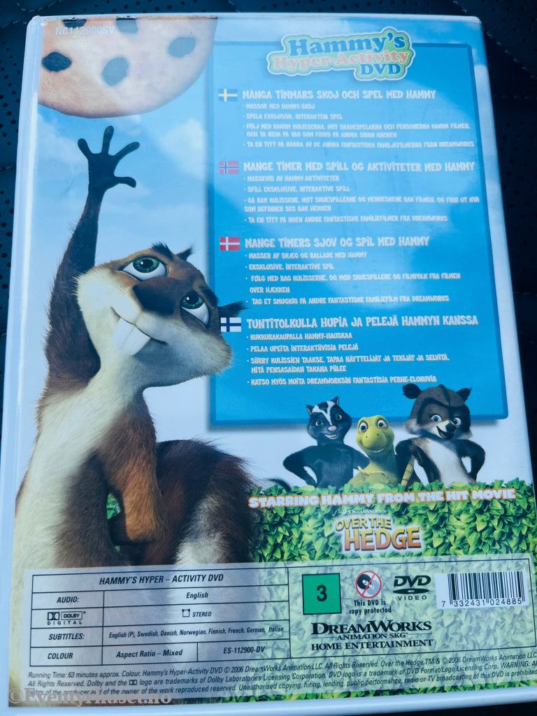 Hammy's Hyper-Activity DVD. DVD.