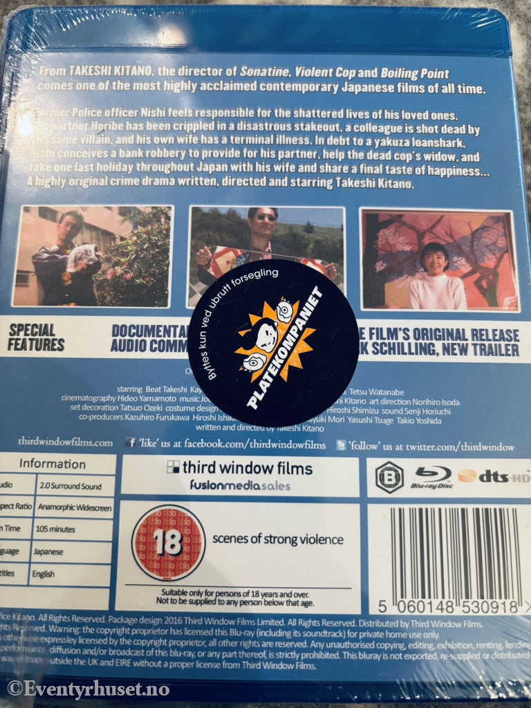 Hana-bi. Blu-ray. Ny i plast!