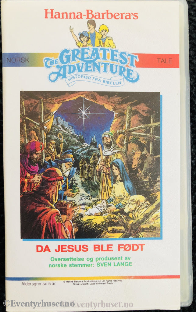 Hanna-Barbera´s Historier Fra Bibelen: Da Jesus Ble Født. Vhs. Vhs