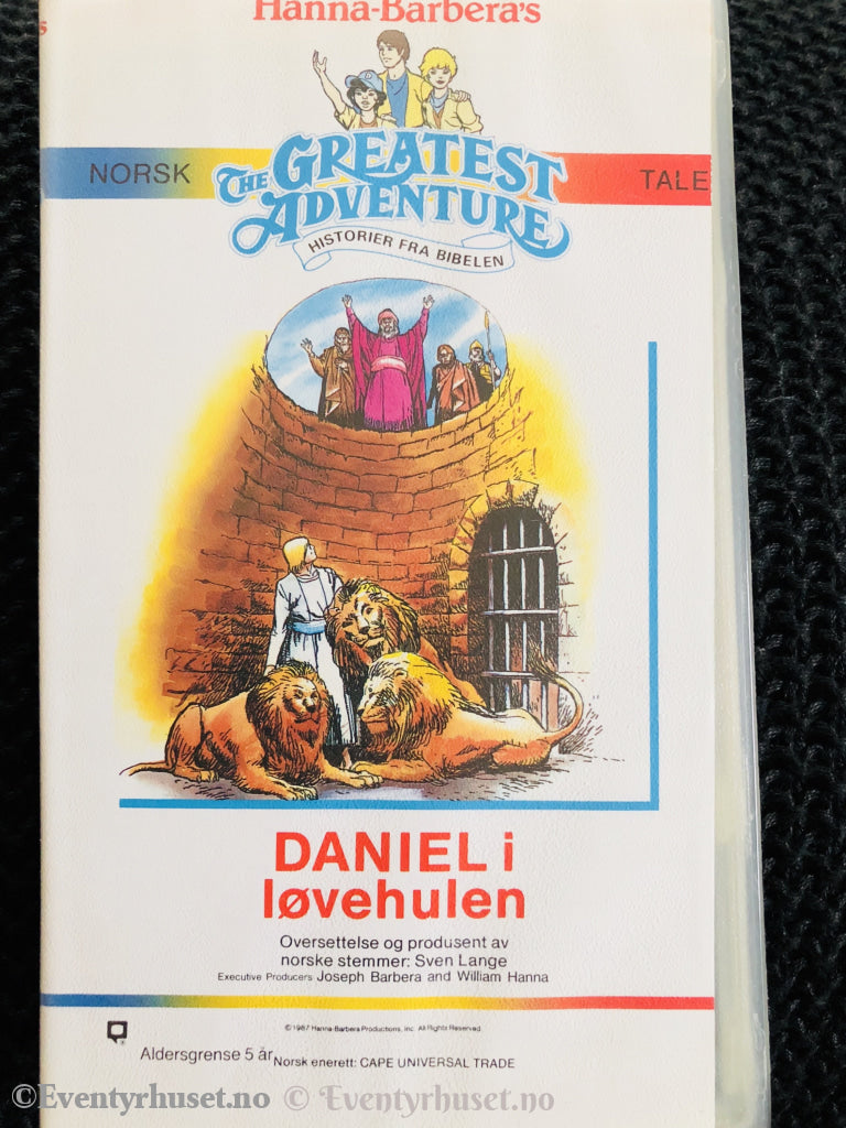 Hanna-Barbera´s Historier Fra Bibelen: Daniel I Løvehulen. Vhs. Vhs