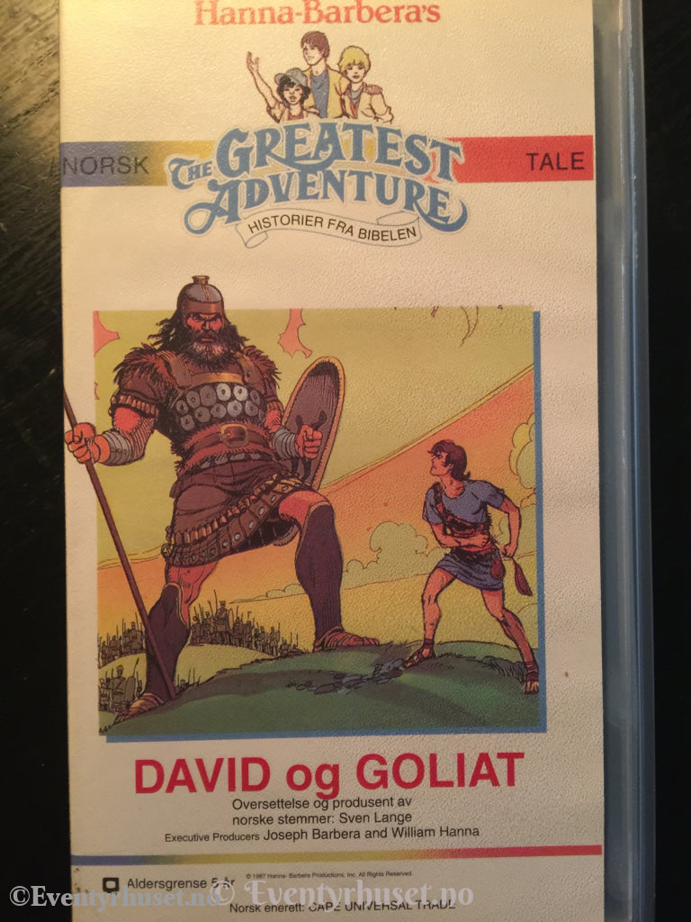 Hanna-Barbera´s Historier Fra Bibelen: David Og Goliat. Vhs. Vhs
