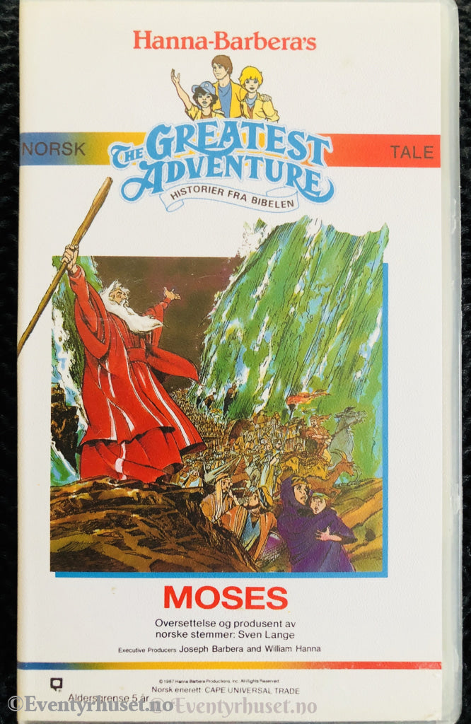 Hanna-Barbera´s Historier Fra Bibelen: Moses. Vhs. Vhs