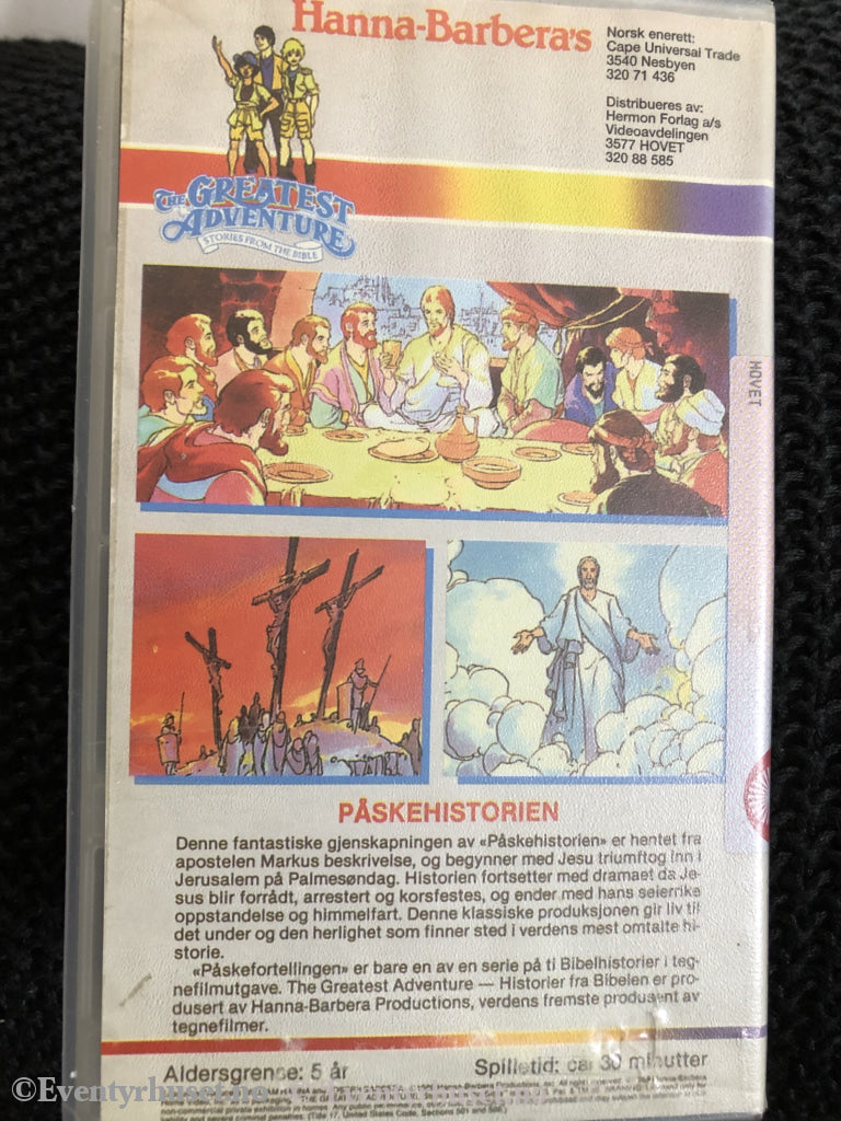 Hanna-Barbera´s Historier Fra Bibelen: Påskehistorien. Vhs. Vhs