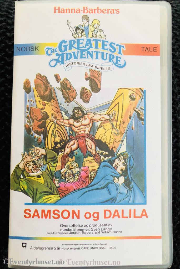 Hanna-Barbera´s Historier Fra Bibelen: Samson Og Dalila. Vhs. Vhs