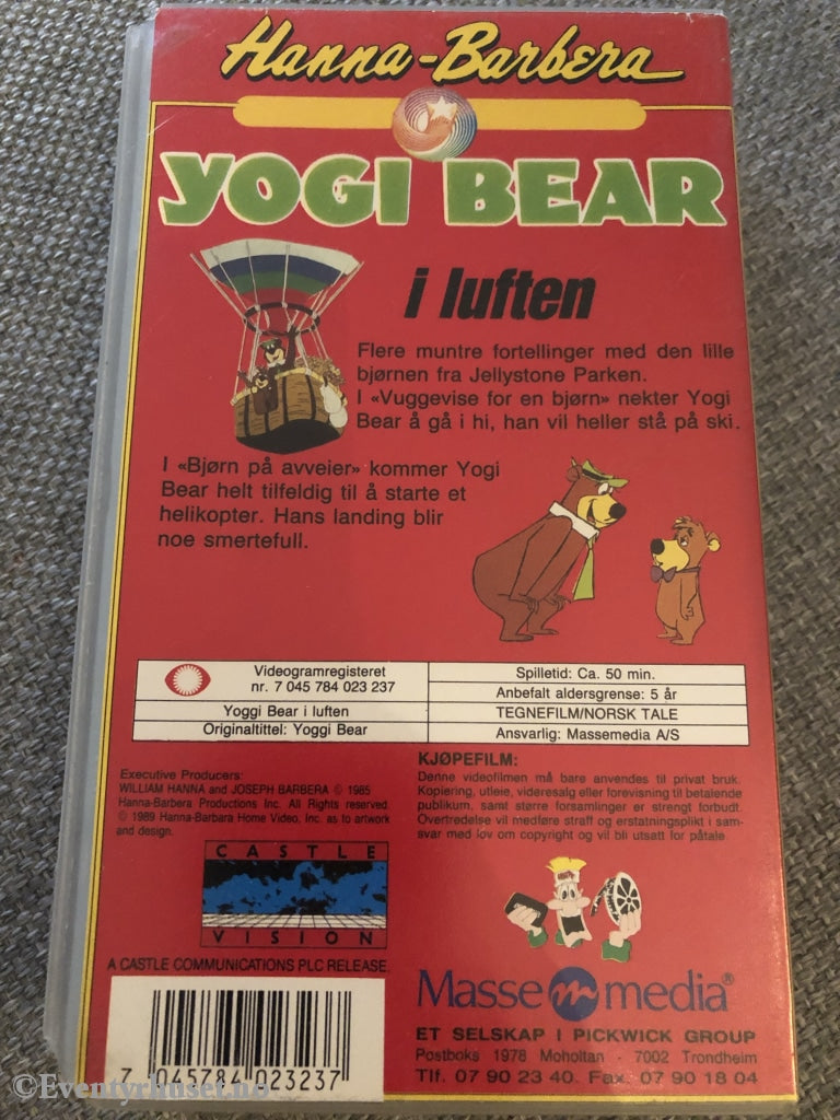 Hanna Barbera. Yogi Bear I Luften. 1989. Vhs. Vhs