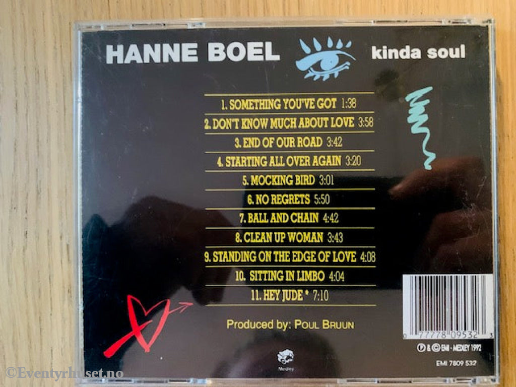 Hanne Boel. 1992. Kinda Soul. Cd. Cd