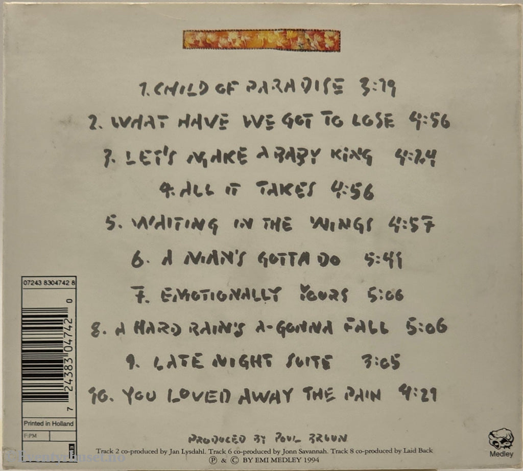 Hanne Boel - Misty Paradise (1994). Musikk-CD.