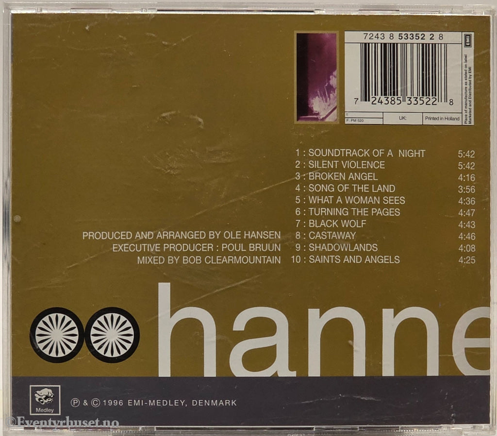 Hanne Boel - Silent Violence 1996 . Musikk-CD.