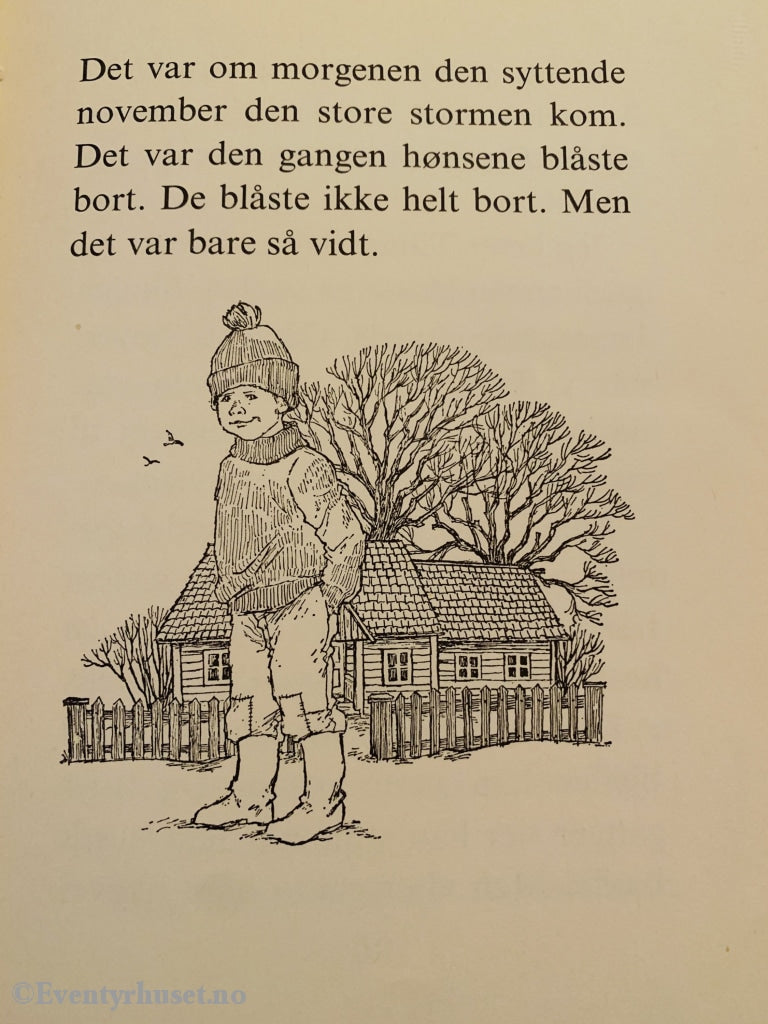 Hans Peterson. 1970. Da Hønsene Blåste Bort. Fortelling