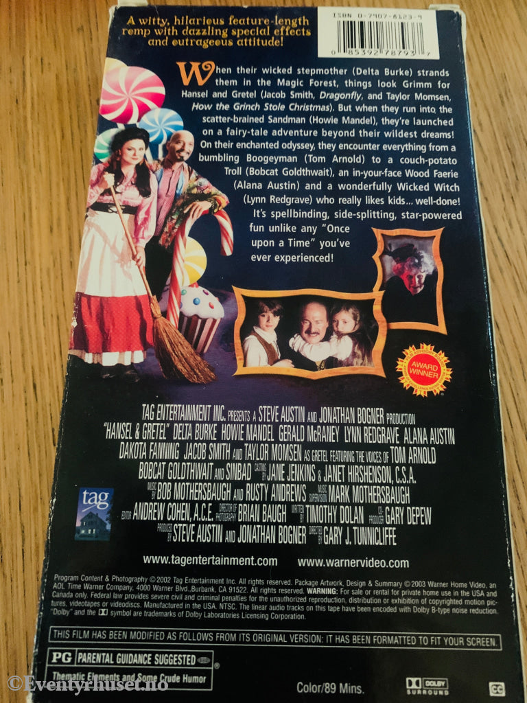 Hansel & Gretel (2002). VHS slipcase.