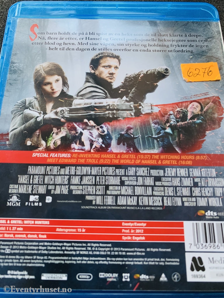 Hansel Og Gretel. Witchhunters. Blu-Ray. Blu-Ray Disc