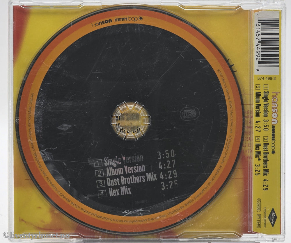 Hanson. 1997. MMMBop. CD singel