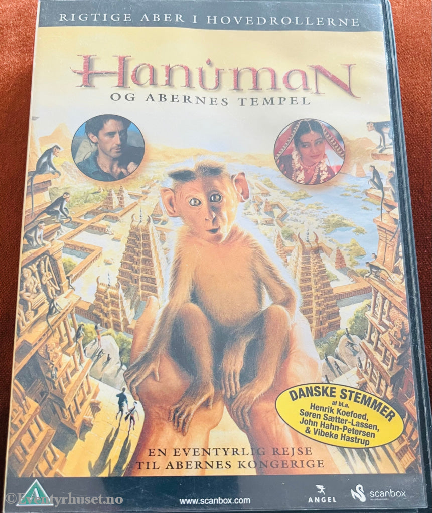 Hanuman - Apenes Tempel. 1998. Dvd. Med Norsk Tale. Dvd