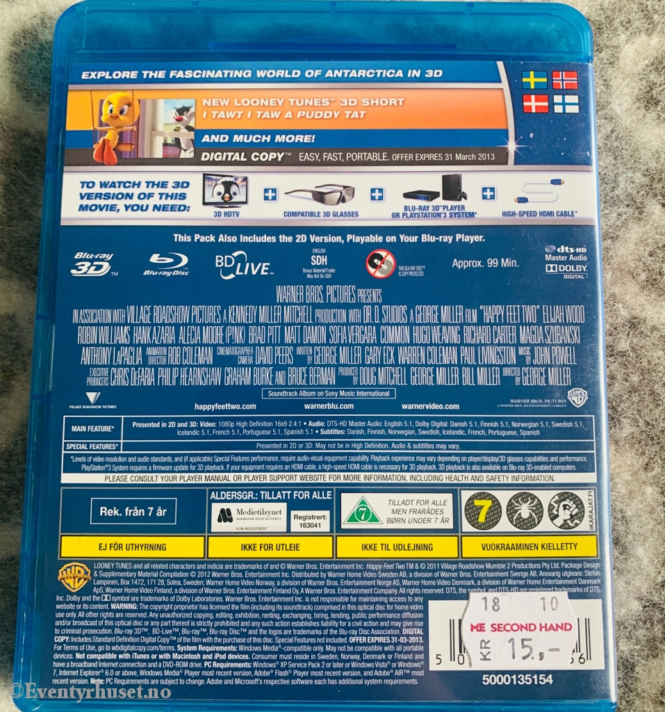 Happy Feet 2 - 3D. Blu-Ray. Blu-Ray Disc