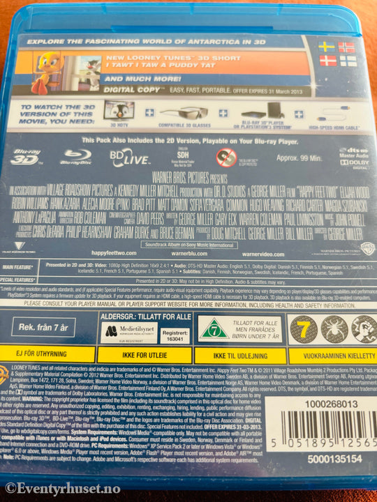 Happy Feet 2 3D. Blu-ray Disc.