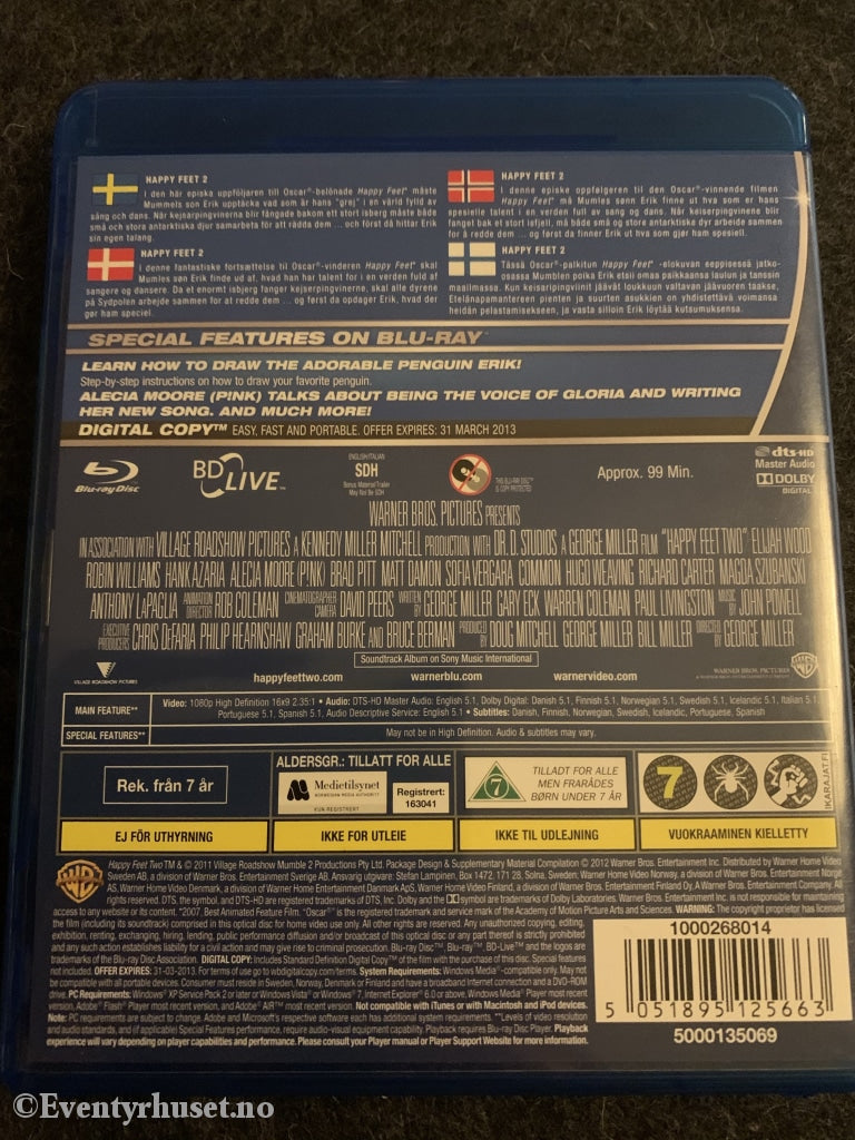 Happy Feet 2. Blu-Ray. Blu-Ray Disc