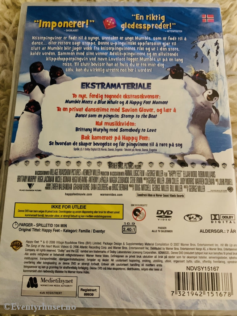 Happy Feet. Dvd Ny I Plast!