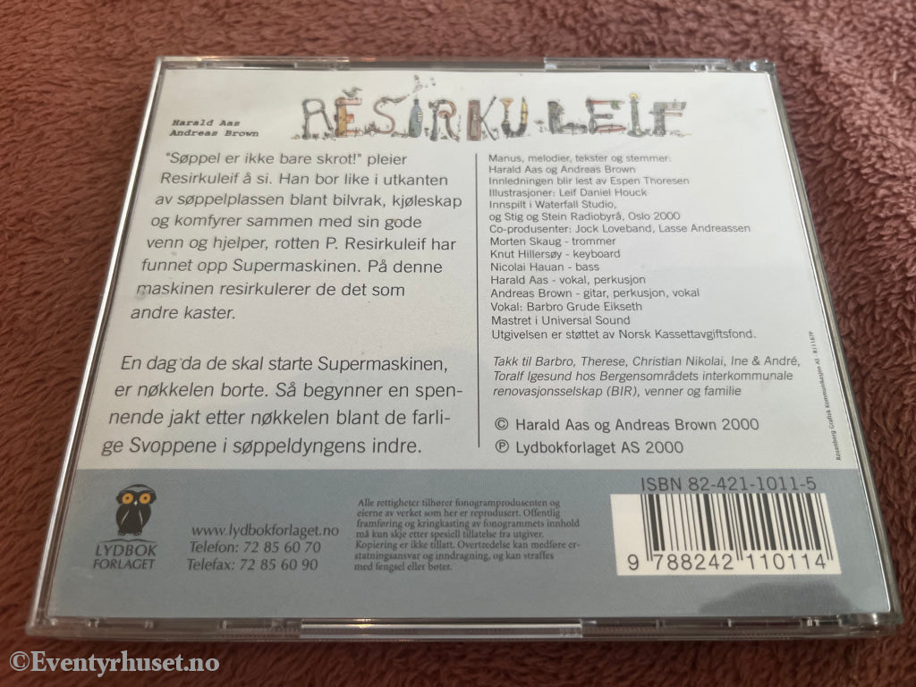 Harald Aas og Andreas Brown. 2006. Resirkuleif. Lydbok på CD.