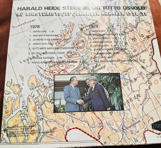 Harald Heide Steen Jr. Og Totto Osvold Av Riksturistsjef Johansen Annaler. 1978/79. Lp. Zarepta