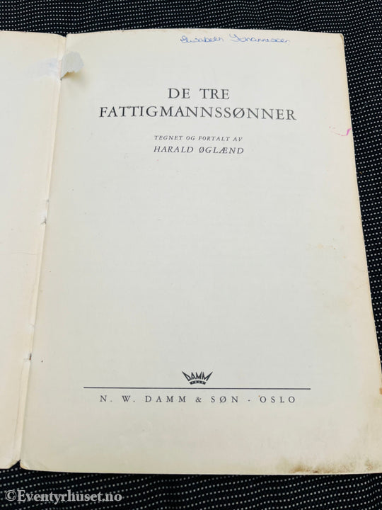 Harald Øglænd. De Tre Fattigmannssønner. Eventyrbok