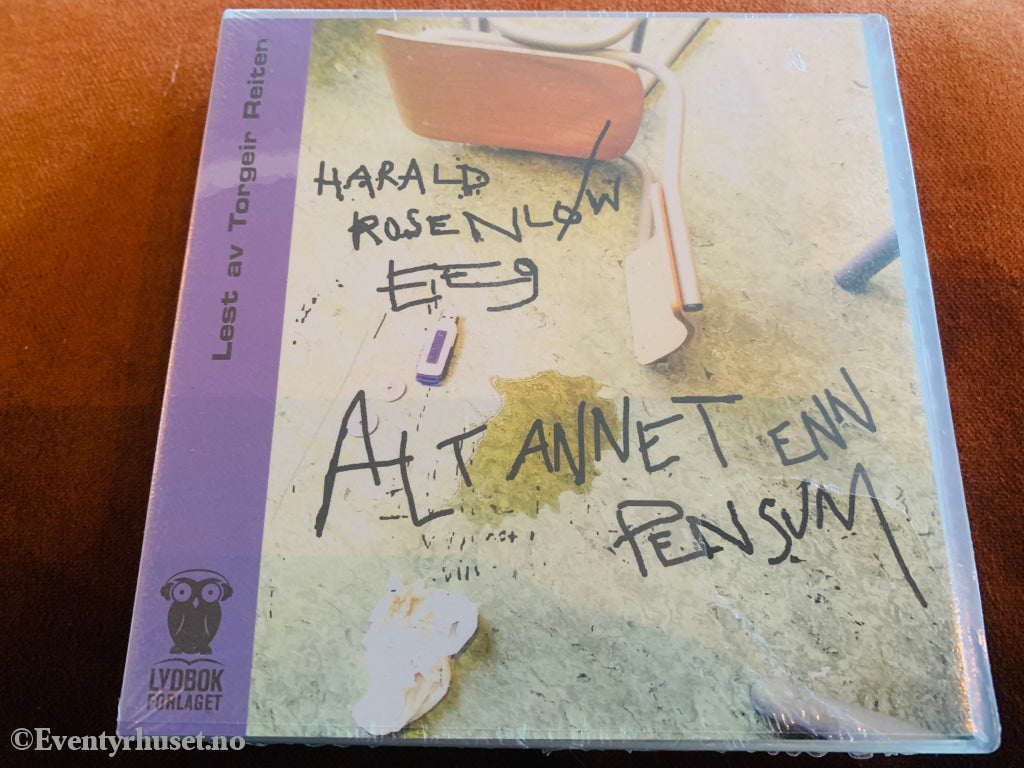 Harald Rosenløw Eeg. Alt annet enn pensum. 2007. Lydbok på CD. Ny i plast!